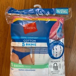 New Women’s Hanes Bikini Panties Sz 2X - 9